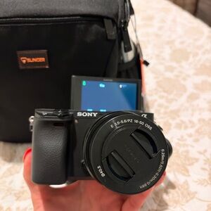 Sony Black Digital Camera with Articulating Screen